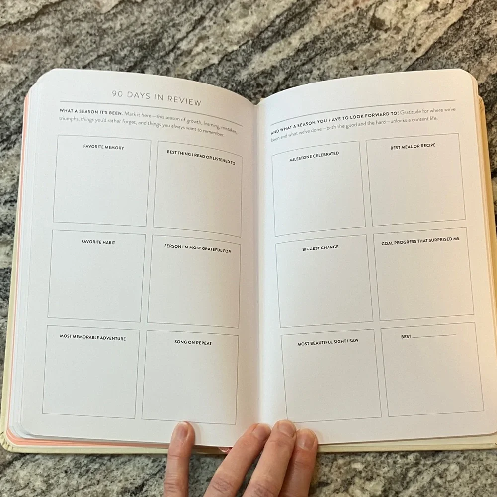 90-Day Powersheets Goal Planner - Natural Linen color